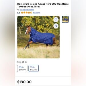 Horseware Amigo Hero 900 Plus Blanket